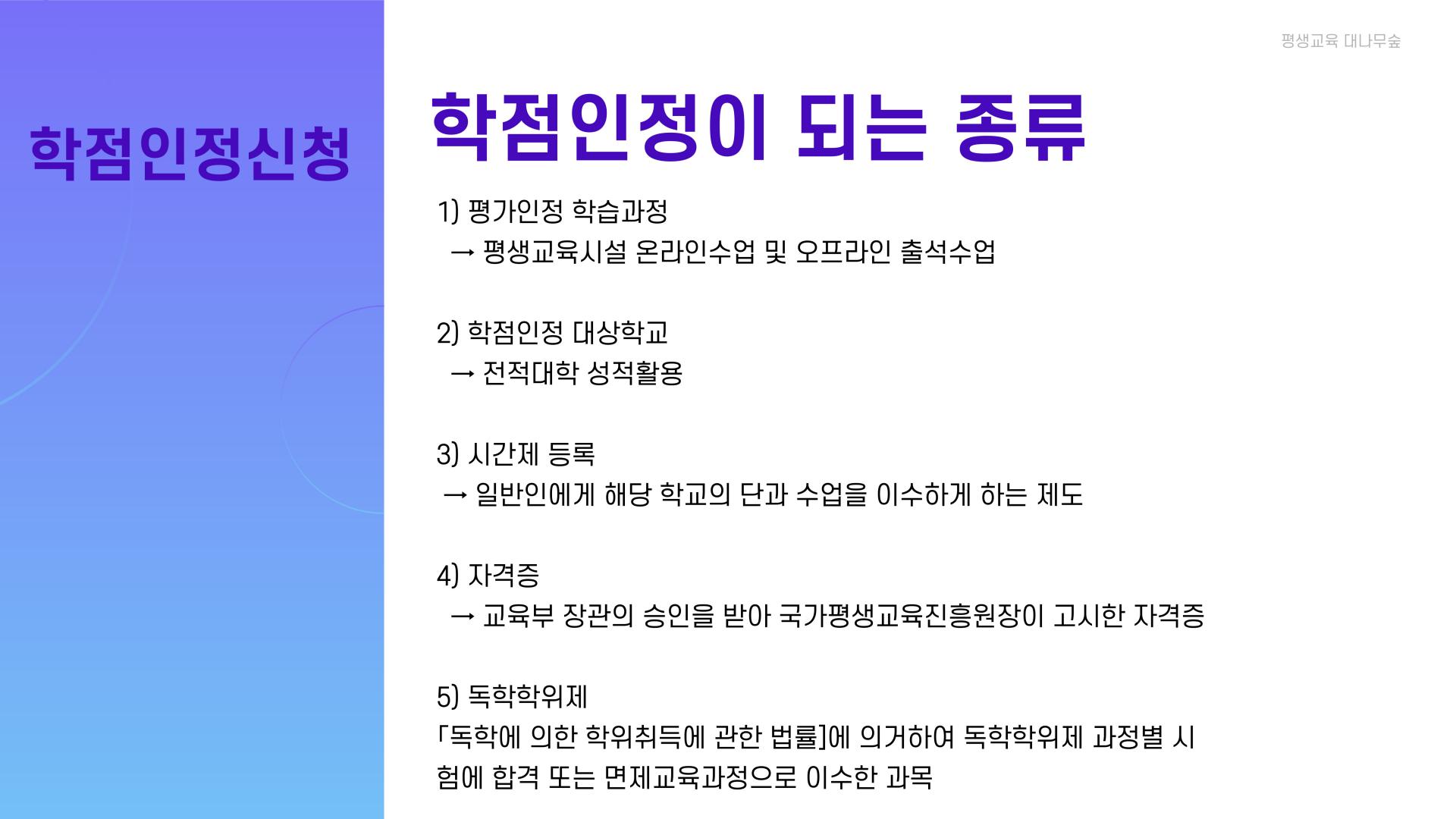 학점은행제 행정 절차 03