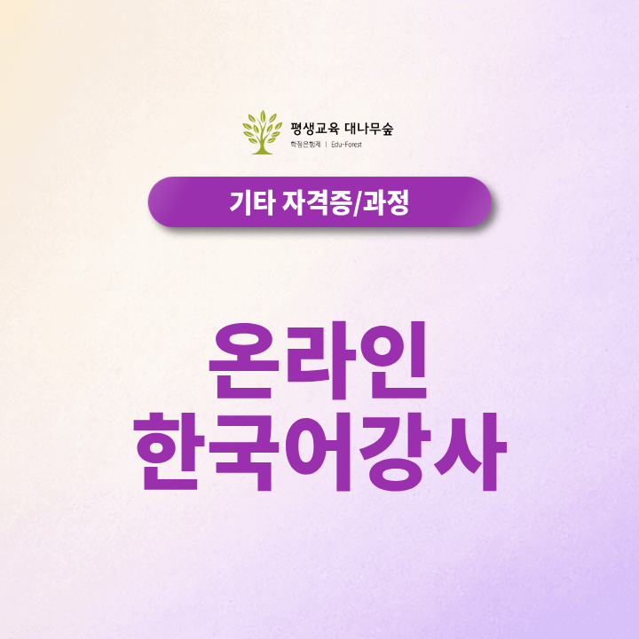 온라인 한국어 강사 되는법과 필요한 자격은 무엇일까요? 썸네일