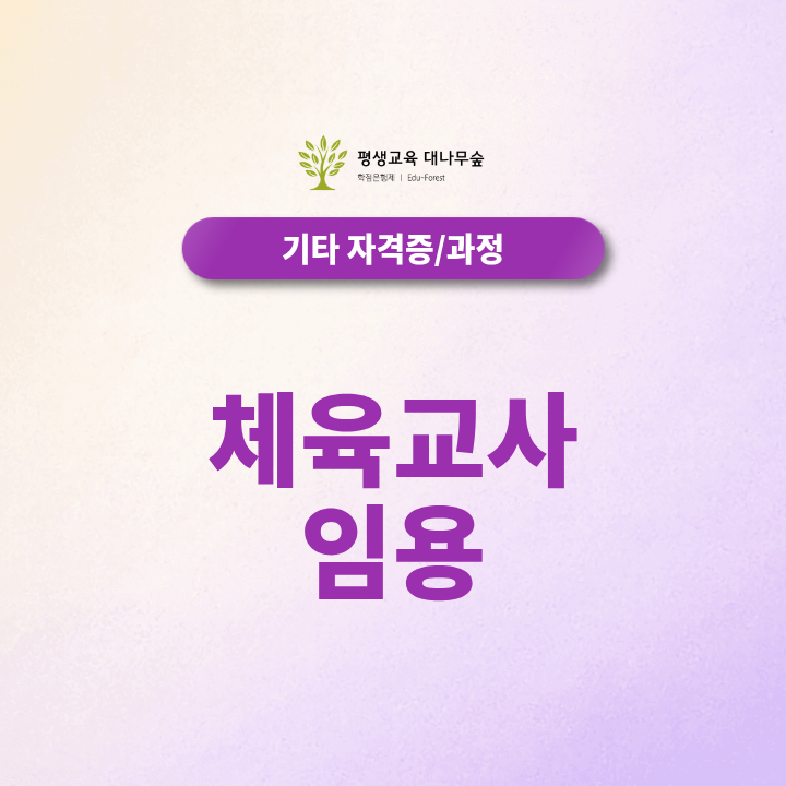 체육교사 임용 준비방법, 비전공자 교원자격부터 교육대학원까지 2027 최신정보 썸네일