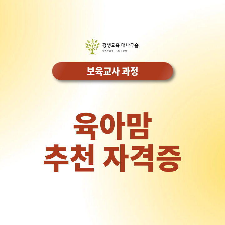 육아맘 추천 자격증 어떤 게 좋을까? 경력단절 후 재취업 준비방법 썸네일
