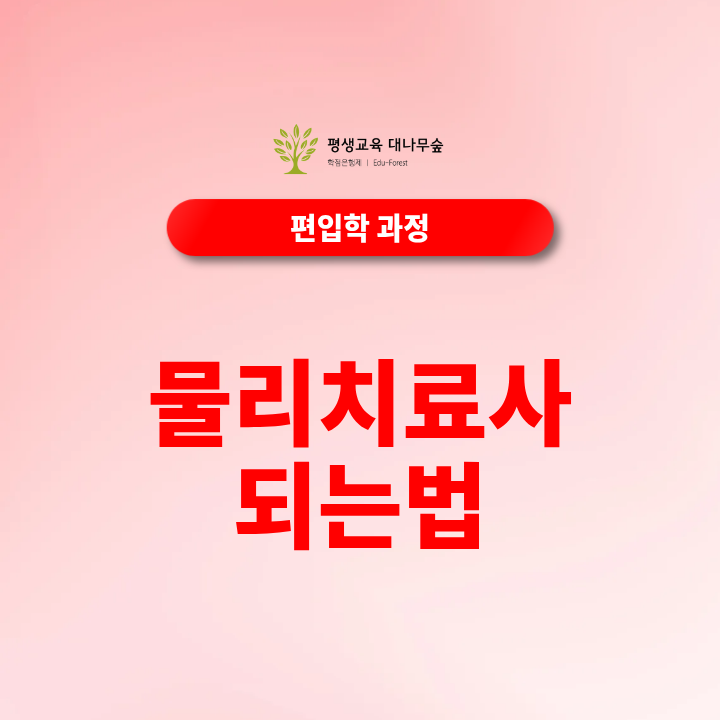 물리치료사 되는법, 물리치료학과 편입부터 준비방법은? 썸네일