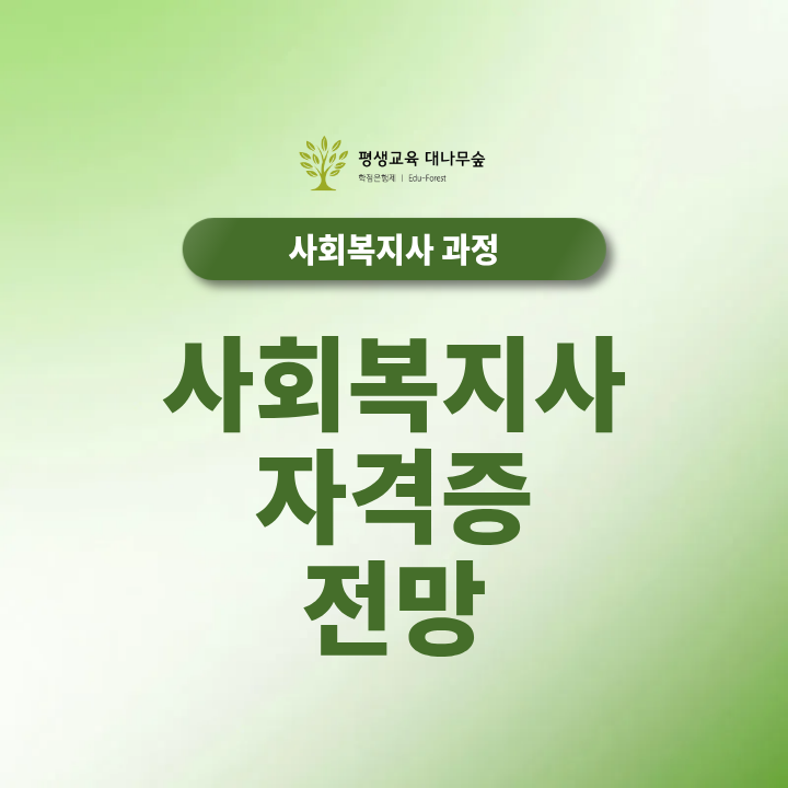 사회복지사 자격증 전망 중장년 재취업과 노후대비 취업분야까지 현실적으로 정리 썸네일