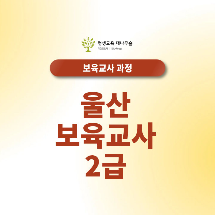 울산 보육교사2급 보육실습 240시간 진행 시 주의사항 썸네일