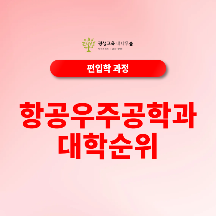 항공우주공학과 대학순위 어디가 좋을까? 2027 입시 전략 및 실무 취업방향 썸네일