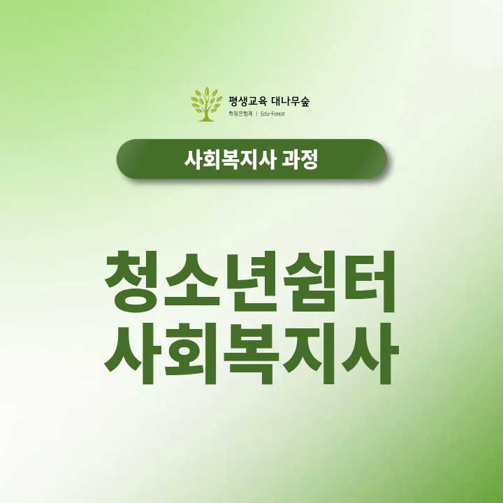 청소년 쉼터 사회복지사 주요 업무 급여 수준 및 필수 자격증 썸네일