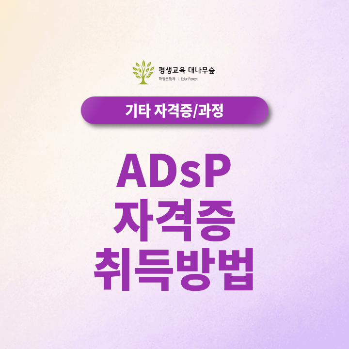 ADsP 자격증 취득방법, 시험과목부터 취업 활용까지 알아보기 썸네일