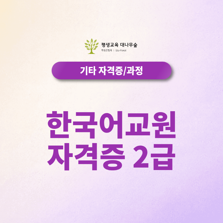 한국어교원 자격증 2급 취득 방법, 온라인으로 준비하는 과정 총정리 썸네일