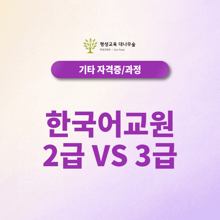 2027 한국어교원 2급 VS 3급, 취득방법과 채용 조건은 어떻게 다를까? 썸네일
