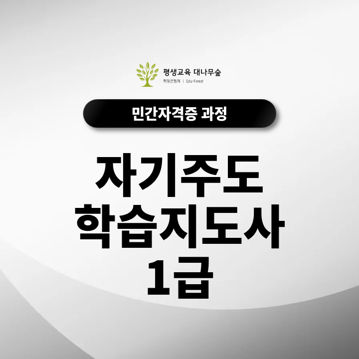 자기주도학습지도사 1급 과정 무료로 배워볼 수 있는 기회 썸네일