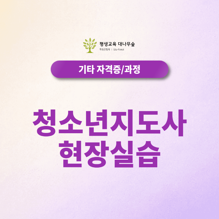 청소년지도사 현장실습, 2027년부터 새롭게 포함되는 필수과정 썸네일