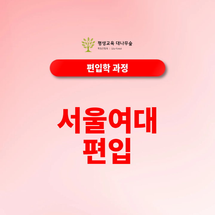 서울여대편입 편입영어 학점은행제 일반편입 학사편입 전적대성적 준비방법은 어떻게 되나요? 썸네일
