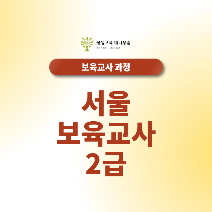 서울 보육교사2급 취득방법부터 대면과목 수강 팁 총정리 썸네일