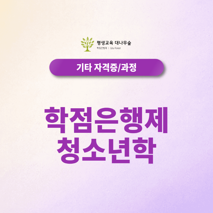 학점은행제 청소년학, 취득부터 활용까지 알아보고 있다면? 썸네일
